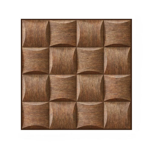 Wall Stickers 10Pcs Vinyl Tile Self Adhesive Brown Waved Wood Pattern For Home Decor