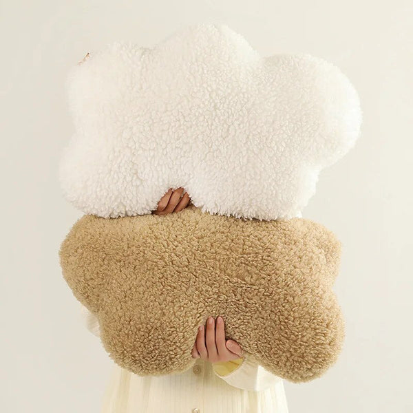 Cushions & Decorative Pillows Plush Pillow Brown Cloud Shape Stuffed Soft Seat Cushion Room Decor