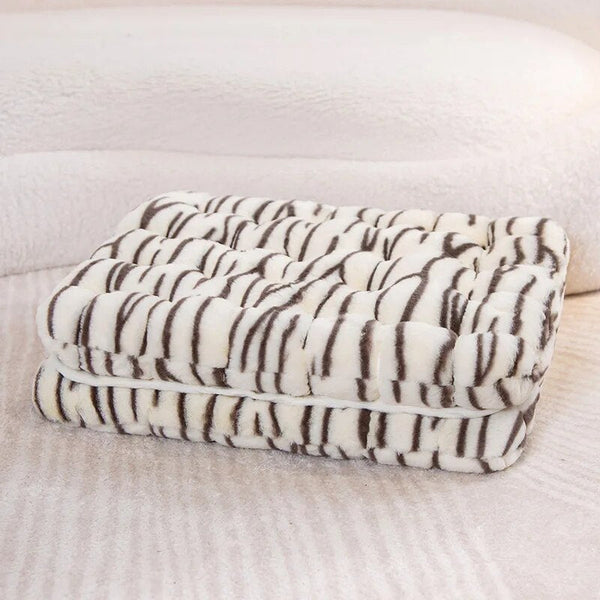 Cushions & Decorative Pillows Plush Pillow White Tiger Square Double Biscuit Shape Stuffed Soft Cushion