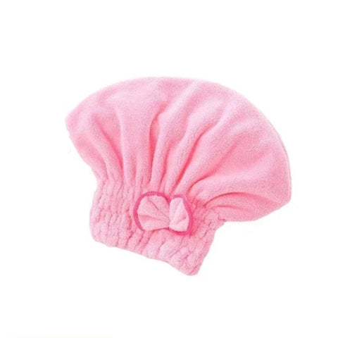 Towels & Washcloths Hair Bonnets Pink Microfibre Quick Drying Bath Towels For Women Shower Hat