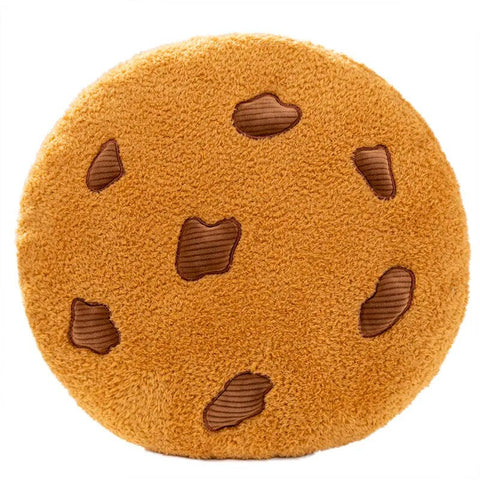 Cushions & Decorative Pillows Plush Pillow Light Brown Chocolate Cookies Biscuit Shape Stuffed Soft Cushion