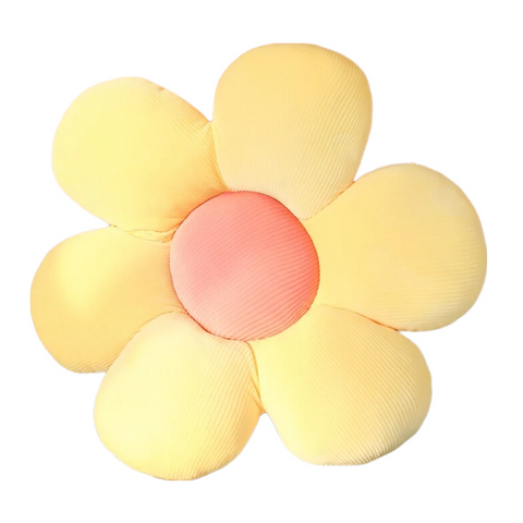 Cushions & Decorative Pillows Plush Yellow Flower Shape Stuffed Soft Pillow Cushion For Home Decor 50 55Cm