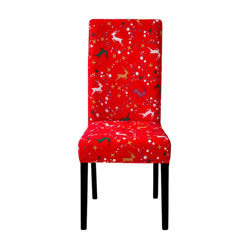 Slipcovers Chair Cover Red Christmas Deer Design Stretchable Dining Slipcover Home Furniture