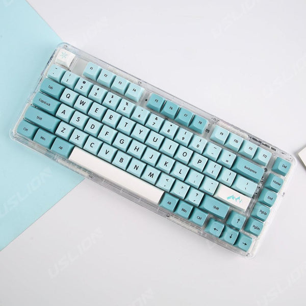 Keyboards & Keypads Keycap Keyboard Ice Blue 126 Japanese Keys Mechanical Switch Box Pack