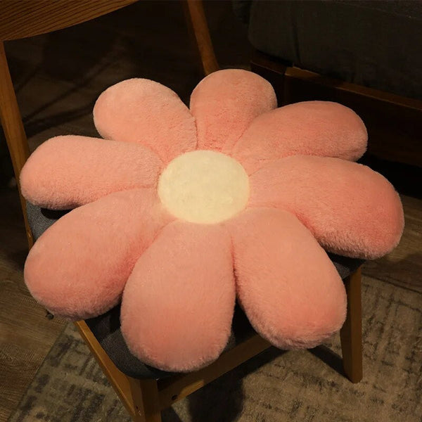 Cushions & Decorative Pillows Plush Pillow Light Pink Flower Shape Stuffed Soft Seat Cushion Decor 50Cm