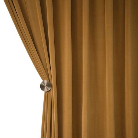 Curtains & Drapes 400 Centimetre Mustard High Quality Modern Velvet Blackout Curtains For Living Room Bedroom Dining Luxury Window Drape