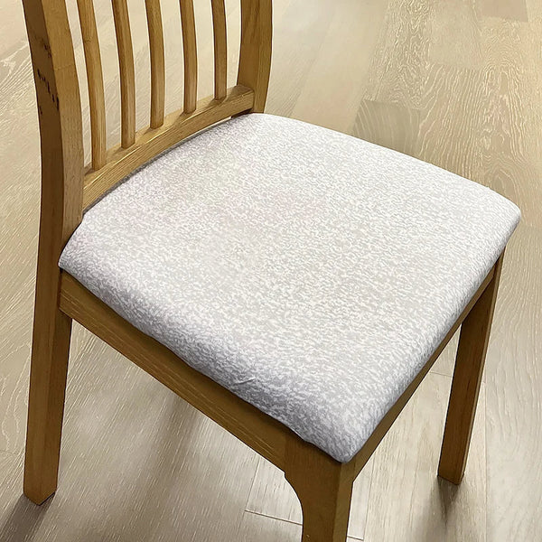 Slipcovers Chair Cover Flakey White Print Stretch Seat For Home Dinning Kitchen