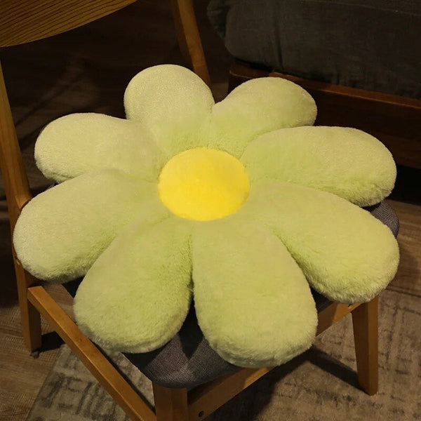 Cushions & Decorative Pillows Plush Pillow Green Flower Shape Stuffed Soft Seat Cushion Home Decor 50Cm