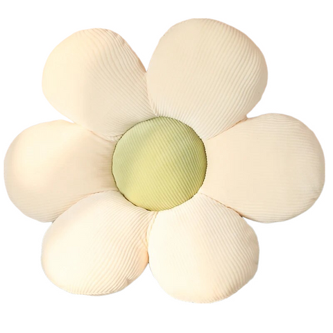 Cushions & Decorative Pillows Plush Pillow White Green Flower Shape Stuffed Soft Seat Cushion Home Decor