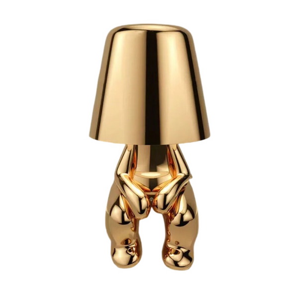 Lamps Hotel Lightning Lamp Rechargeable Gold Little Man Sitting Position Table