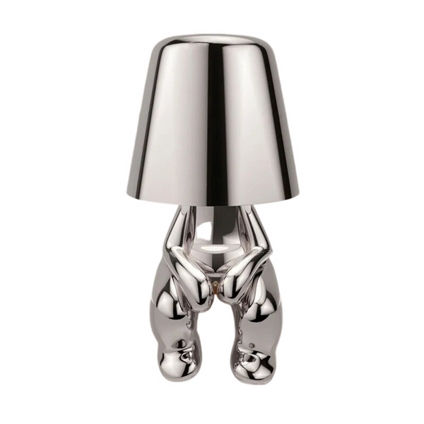 Lamps Hotel Lightning Lamp Rechargeable Silver Little Man Sitting Position Table