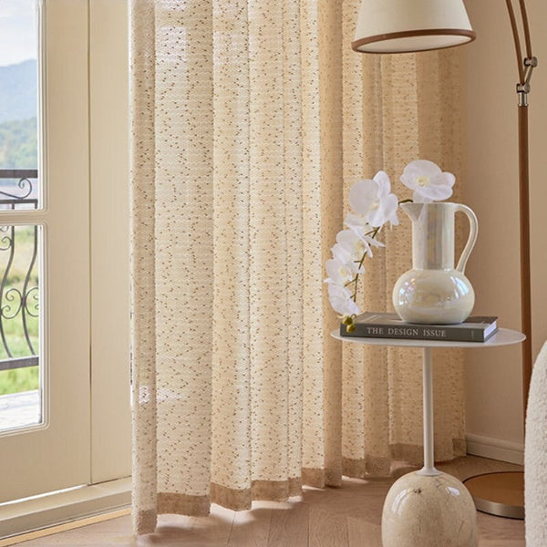 Curtains & Drapes 500 Centimetre Beige Modern Luxury Retro Style Curtains For Home Decor