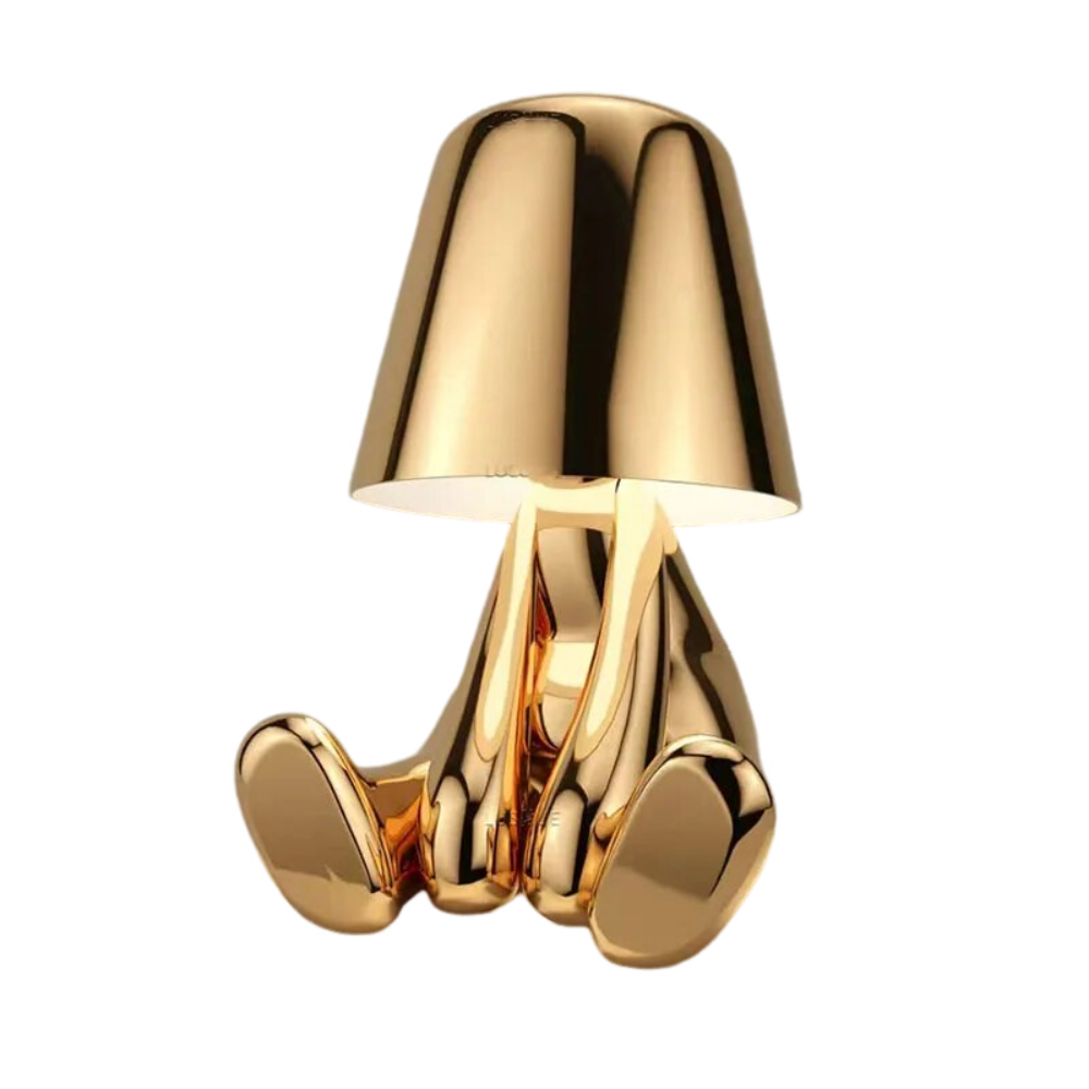 Lamps Hotel Lightning Lamp Rechargeable Gold Little Man Laying Position Table