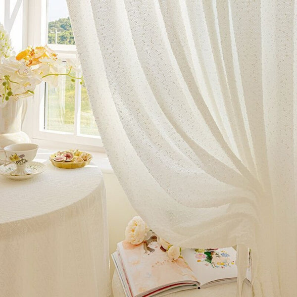 Curtains & Drapes 400Cm White Curtains Modern Luxury Retro Style Texture For Home And Garden Decor