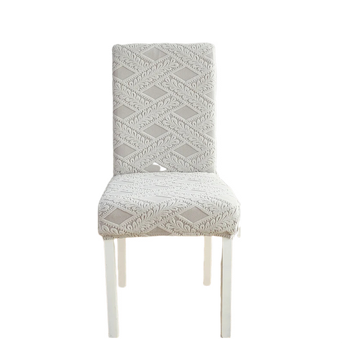 Chair Covers Chair Cover Light Grey Knitted Veins Design Anti Dirt Elastic For Dining Room