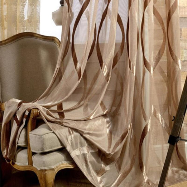 Curtains & Drapes 500 Centimetre Brown Modern Luxury Retro Style Curtains For Home Decor