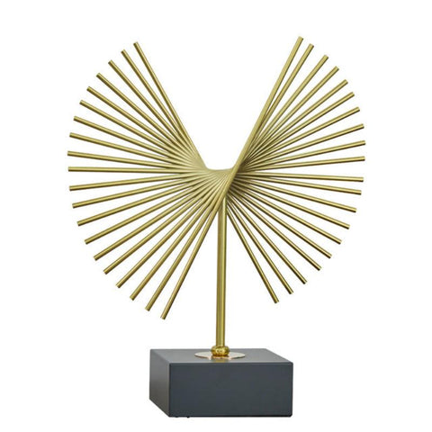 Tabletop & Shelf Décor 36Cm Gold Metal Tabletop Home Decor Modern Art Living Room Decorative Crafts