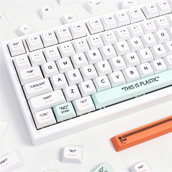 Keyboards & Keypads Keycap Keyboard Grey 141 Keys Plastic Dye Sublimation Mechanical Switches