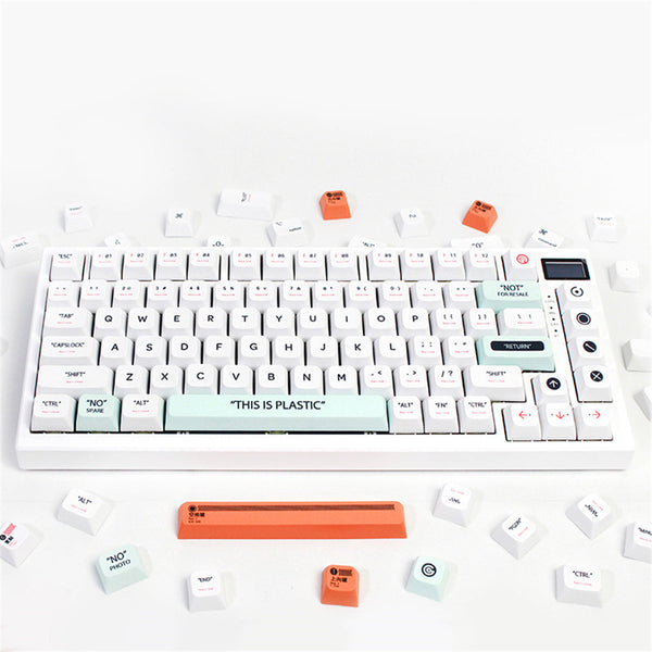 Keyboards & Keypads Keycap Keyboard Grey 141 Keys Plastic Dye Sublimation Mechanical Switches