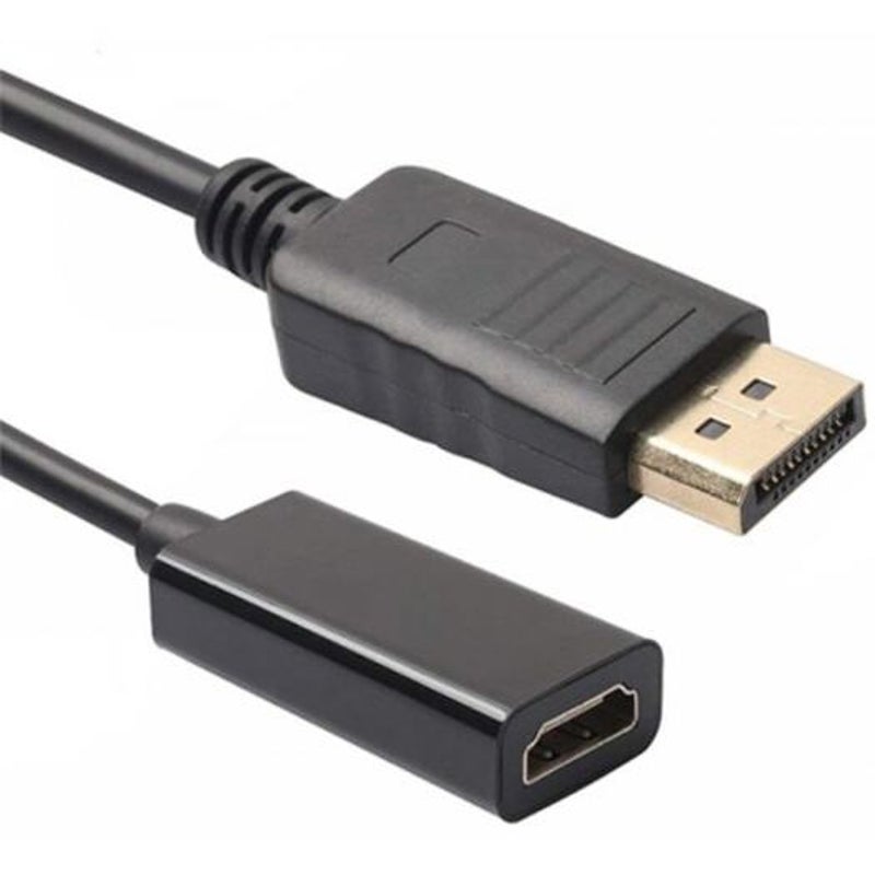 Monitor/AV Cables & Adapters Dp Displayport To Hdmi Adapter Black