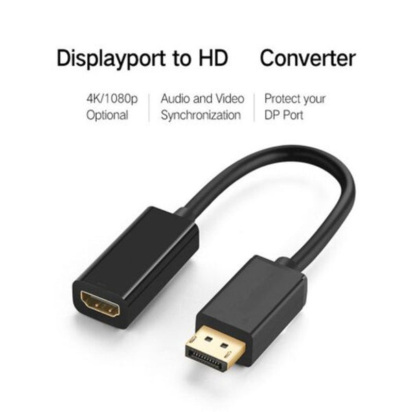 Monitor/AV Cables & Adapters Dp To Hdmi Compatible Male Female Cable Adapter 1080P Converter