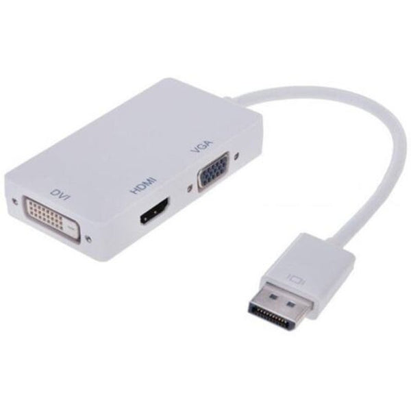 Monitor/AV Cables & Adapters Dp To Hdmi / Vga Dvi Converter White