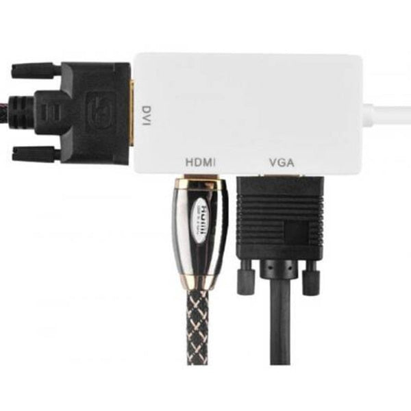 Monitor/AV Cables & Adapters Dp To Hdmi / Vga Dvi Converter White