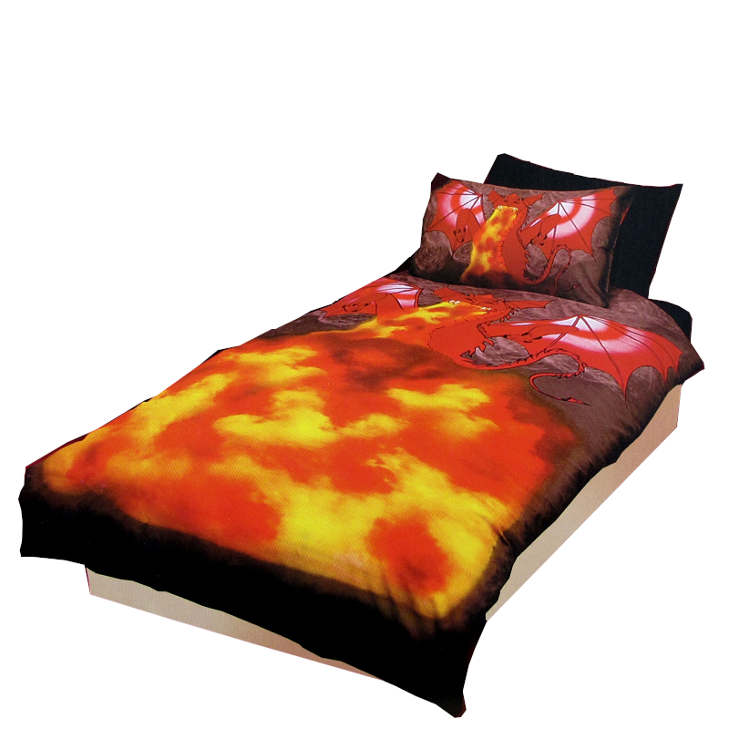 Dragon Fire Quilt Cover Set Single