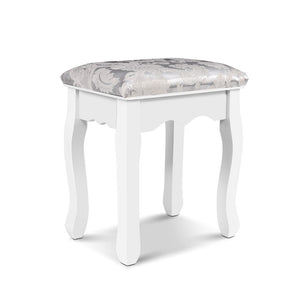 Dressing Tables Artiss Dressing Table Stool Bedroom White Make Up Chair Fabric Furniture