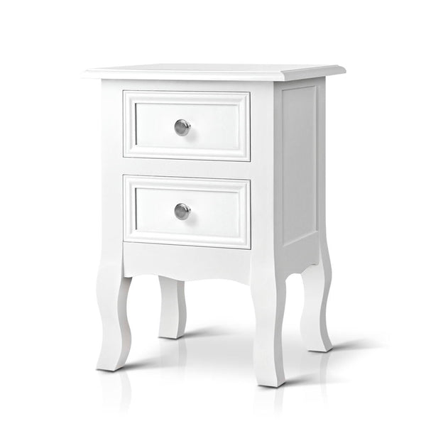 Bedside Tables Artiss Drawers Side French Storage Cabinet Nightstand Lamp