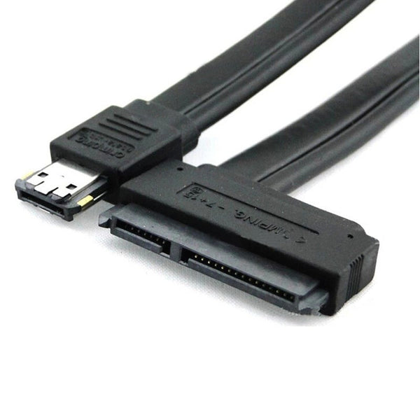 Drive Cables & Adapters Dual Power Supply Esata Usb 12V 5V Combo 22Pin Hard Drive Cable Cord