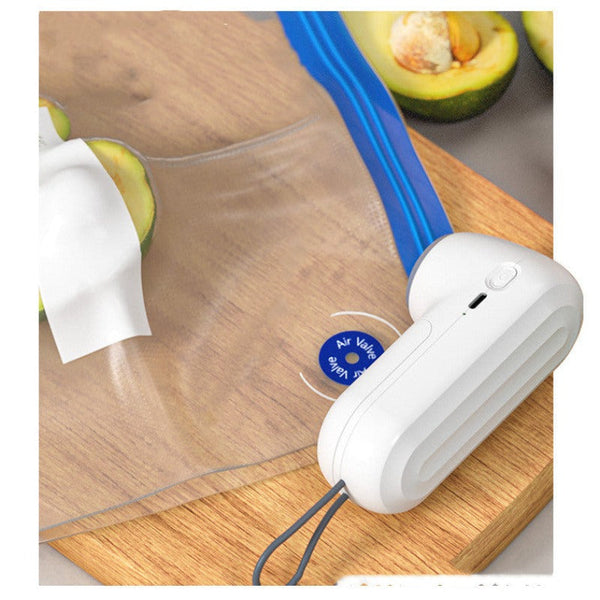 Vacuum Sealers Vacuum Sealing Machine Hand Electric Kitchen Gadgets Abs White Usb Charging