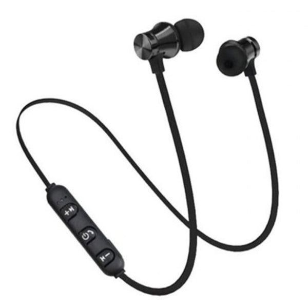 Headsets Earbud Stereo Bluetooth Wireless Magnetic Sport Earphones Deep Sky