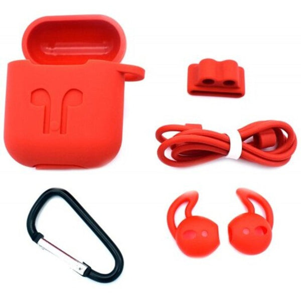 Cases, Covers & Skins Earphone Protection Cover Wireless Anti Lost Rope Headset Storage Sleeve For Airpods 5Pcs Black