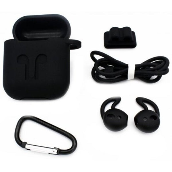 Cases, Covers & Skins Earphone Protection Cover Wireless Anti Lost Rope Headset Storage Sleeve For Airpods 5Pcs Black