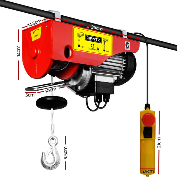 Tow Bars & Winches Giantz 1200W Electric Hoist Winch