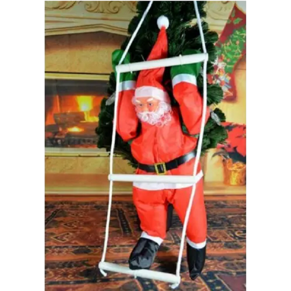 Electric Climbing Ladder Santa Claus Christmas Ornament Xmas Party Diy