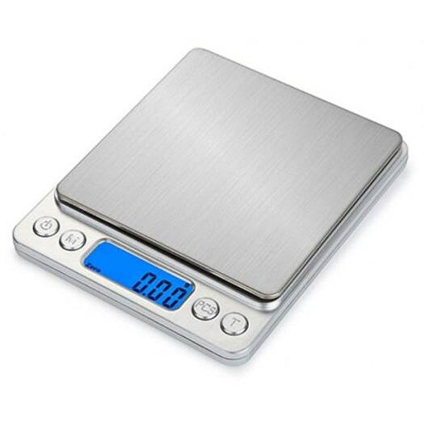 Scales Electronic Digital Jewelry Kitchen Scale 500G / 1Kg 3Kg Silver