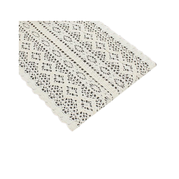 Elegant Lace Macrame Table Runner