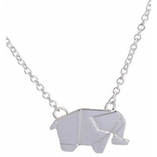 Necklaces & Pendants Elephant Alloy Plating Necklace Accessories White 101010Cm