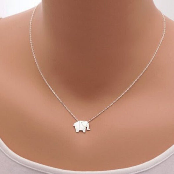 Necklaces & Pendants Elephant Alloy Plating Necklace Accessories White 101010Cm