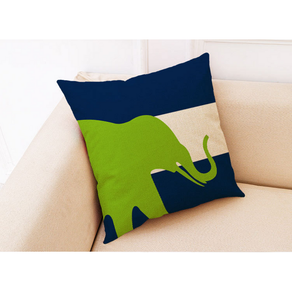 Cushions & Decorative Pillows An Elephant Shadow On Cotton Linen Pillow Cover