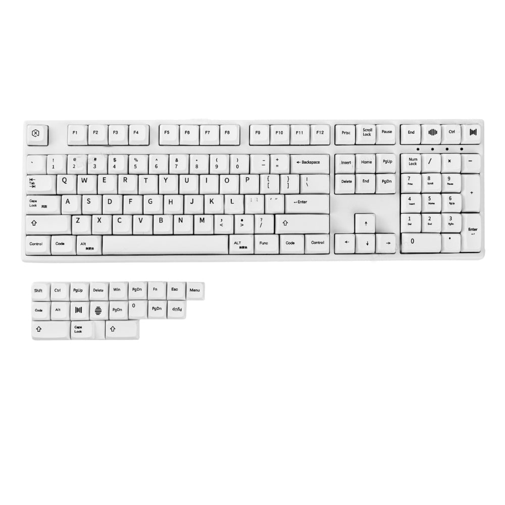 Keyboards & Keypads Keycap Keyboard Grey 127 English Keys Minimalist Customized Heat Sublimation Switch Fit Box