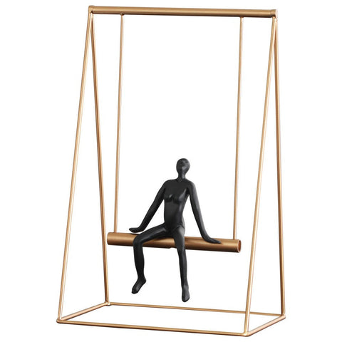 Sculptures & Figurines 37Cm Swing Furnishing Articles Tabletop Home Decor Sculptures And Figurines