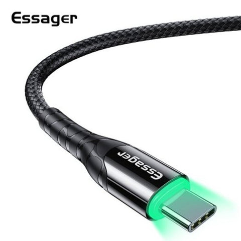 Zinc Alloy Mobile Phone Cables Usb Type 3M Fast Charge 3A For Xiaomi Note 10 Pro 9T Black 0.5M