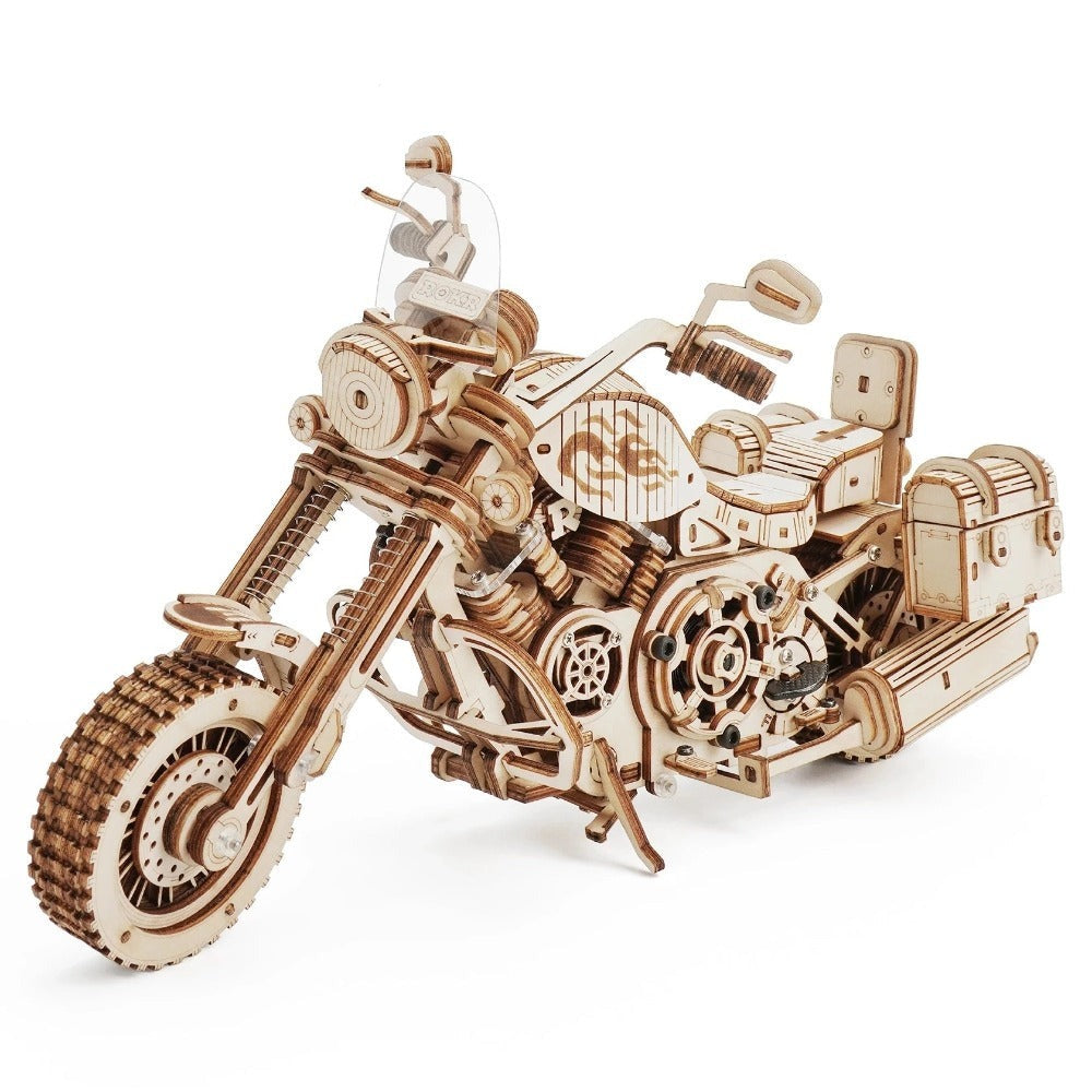 Puzzles Robotime Rokr Cruiser Motorcycle Diy Wooden Model Lk504