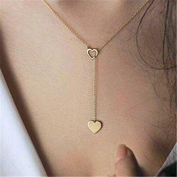 Simple Handmade Copper Love Temperament Pendant Adjustable Fashion Necklace