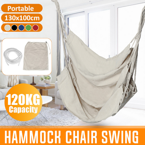 Swing Seats Fabric Hanging Chair 120Kg Max Load Outdoor Garden Seat