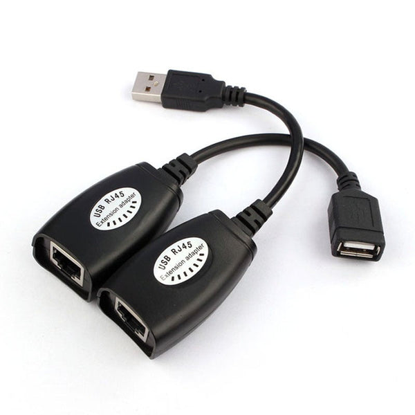 USB Cables, Hubs & Adapters Usb Extension Extender Adapter Up To 150Ft Using Cat5 Rj45 Lan Cable