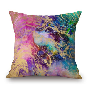 Cushions & Decorative Pillows Fantasy Starry Sky On Cotton Linen Pillow Cover